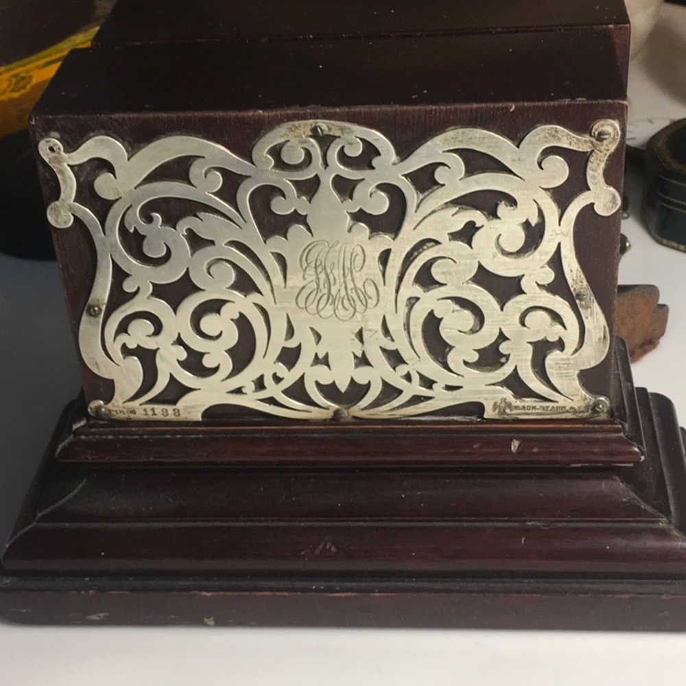 Antique Black Starr & Frost bookends